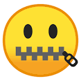 Image result for zip lip emoji